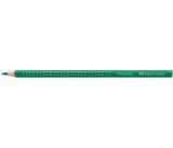 Barevná pastelka Grip 2001, zelená, trojhranná, FABER-CASTELL