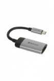 Adaptér, hliník-černá, USB-C/HDMI, 4K, VERBATIM 49143 Adaptér, hliník-černá, USB-C/HDMI, 4K, VERBATIM 49143