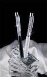 Kuličkové pero, SWAROVSKI® Crystals, bílá, 14 cm