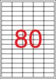 Etiketa, 35,6 x 16,9 mm, snímatelná, zaoblené rohy, 2000 ks/bal., APLI 10199 ,balení 25 ks
