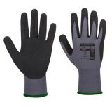 Ochranné rukavice Dermiflex Aqua, šedo-černá, nitril, velikost: L