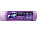 Pytle na odpadky s vůní levandule, zatahovací, 60 l, 10 ks, HDPE, VORTEX MSZ6010VORTEXSCENTLA ,balení 10 ks