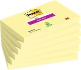 Samolepicí bloček Super Sticky, žlutá, 76 x 127 mm, 6x 90 listů, 3M POSTIT 7100242801 ,balení 540 ks