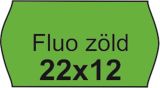 Cenové etikety, 22x12 mm, fluorescentní zelené ,balení 10 ks