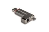 USB flash disk Dual QuickStick, šedá, 1 TB, USB-A / C 3.2 Gen1, VERBATIM 32043