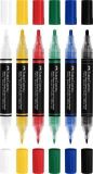 Akrylový popisovač Shake&Paint, 6 různých barev, 1,0/3,0 mm, oboustranný, FABER-CASTELL 285507