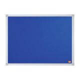 Textilní nástěnka Essential, modrá, 60 x 45 cm, hliníkový rám, NOBO 1915680