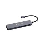 Rozbočovač USB-C, 7portový, HDMI, 2x USB-A 3.2 Gen 1, 2x USB-C, SD, microSD, VERBATIM 32158 Rozbočovač USB-C, 7portový, HDMI, 2x USB-A 3.2 Gen 1, 2x USB-C, SD, microSD, VERBATIM 32158