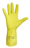 Pracovní rukavice, latex, velikost 7, žluté ,balení 10 ks