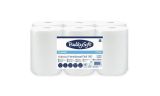 Papírové ručníky Universal System, bílá, 2-vrstvé, průměr 15,5 cm, 6 rolí, BULKYSOFT 97784.E10 ,balení 6 ks
