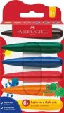 Voskovky, 6 různých barev, ve tvaru prstu, FABER-CASTELL 120409