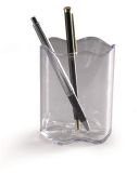 Stojánek na tužky Trend, čirá, plast, DURABLE