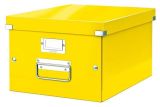 Krabice Click&Store, žlutá, lesklá, A4, LEITZ