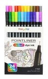 Liner Pointliner, 24 různých barev, 0,4 mm, sada, PENTEL S40-24