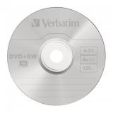 DVD+RW, 4,7GB, 4x, Verbatim, jewel box DVD+RW, 4,7GB, 4x, Verbatim, jewel box