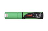 Křídový popisovač PWE-8K, fluorescenční zelená, 8mm, UNI, zelená