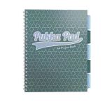 Kroužkový sešit Glee project book, zelená, A4, linkovaný, 100 listů, PUKKA PAD