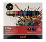 Akrylové popisovače Posca PC-5M, 8 ks, 1,8-2,5 mm, UNI