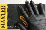 Ochranné rukavice, černá, jednorázové, nitrilové, vel. L, 100 ks, nepudrované, 5,5 g ,balení 100 ks