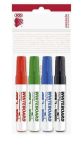 Popisovač na bílou tabuli a flipchart Plan, 4 barvy, 1-3mm, kuželový hrot, ICO