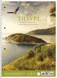 Spirálový sešit Travel, mix motivů, linkovaný, A4+, 80 listů, SHKOLYARYK A4-080-6529L Spirálový sešit Travel, mix motivů, linkovaný, A4+, 80 listů, SHKOLYARYK A4-080-6529L