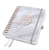 Spirálový diář Jolie, Glittery Joy, A5, týdenní, 2026, tvrdé desky, SIGEL J6605