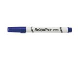 Popisovač na bílou tabuli WB04, modrá, 1,1mm, kuželový hrot, FLEXOFFICE ,balení 12 ks