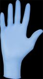Ochranné rukavice, modrá, jednorázové, nitrilové, vel. M, 100 ks, nepudrované ,balení 100 ks