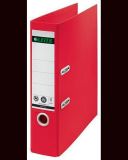 Pákový pořadač 180 Recycle, červená, 80 mm, A4, karton, LEITZ 10180025