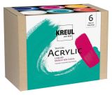 Sada Triton Akrylová tekutá směs moderních barev, 6x750ml, KREUL ,balení 6 ks
