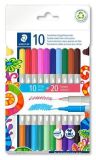 Fixy 3280, 20 různých barev, sada, 1-3 mm, oboustranné, vypratelné, STAEDTLER 3280 C10