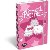 Desky s gumičkou Kit tok Stars Purrfect, 44 mm, karton, A4, LIZZYSULI 7470216002