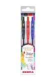 Gelové pero Sarasa Clip Urban Vibes, 3 různé barvy, 0,33 mm, stiskací mechanismus, ZEBRA 99433