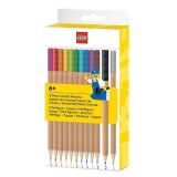 Pastelky, 12 různých barev, sada s LEGO klipem s minifigurkou, LEGO 53706 Pastelky, 12 různých barev, sada s LEGO klipem s minifigurkou, LEGO 53706