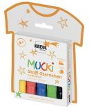 Fixy na textil MUCKI HVĚZDY, 5 barev, KREUL