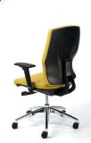 Manažerská židle Sunshine, textilní, žlutá, chromovaná základna, MaYAH