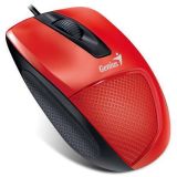 Myš DX-150X, červená, drátová, optická, standardní velikost, USB, GENIUS
