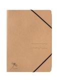 Desky s gumičkou Pur, hnědá, kraft papír, A4, PAGNA 40067-11
