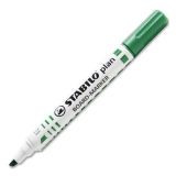 Popisovač na bílou tabuli Plan, zelená, 2,5 – 3,5 mm, klínový hrot, STABILO