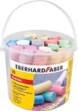 Křídy na chodník, 6 barev, 20 ks, v plastovém kbelíku, EBERHARD FABER 526512 Křídy na chodník, 6 barev, 20 ks, v plastovém kbelíku, EBERHARD FABER 526512