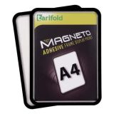 Prezentační kapsa Magneto, černá, samolepící, A4, DJOIS ,balení 2 ks
