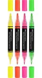 Akrylový popisovač Shake&Paint, 4 neonové barvy, 1,0/3,0 mm, oboustranný, FABER-CASTELL 285505