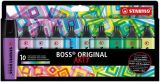 Zvýrazňovače BOSS original Arty, 10 ks, studené odstíny, 2-5 mm, STABILO 70/10-2-20