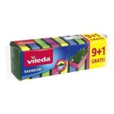 Houba na nádobí Rainbow, 9+1 ks, VILEDA F2529A ,balení 10 ks Houba na nádobí Rainbow, 9+1 ks, VILEDA F2529A ,balení 10 ks