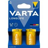 Baterie Longlife, Typ C - LR14, 2 ks, bez plastu, VARTA 4114101422