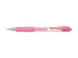 Gelové pero G-2 Pastel, růžová, 0,32 mm, stiskací mechanismus, PILOT