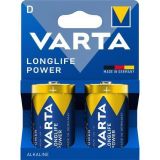Baterie Longlife Power, Typ D - LR20, 2 ks, bez plastu, VARTA 4920121422