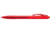 Gelové pero Gel-X, červená, 0,5mm, stiskací mechanismus, ICO ,balení 40 ks