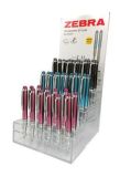 Kuličkové pero Telescopic Metal Stylus, displej/36 ks, modrá, 0,24 mm, teleskopické, kovové, ZEBRA