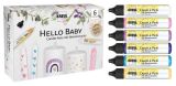 Sada CANDLE PEN HELLO BABY voskové pero pro malování svíček 6ks - sada, KREUL ,balení 6 ks